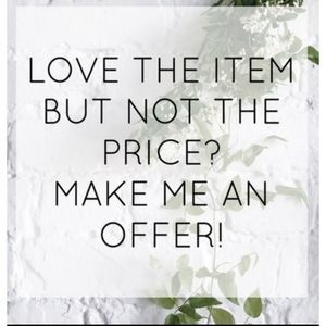 🌺Items $15 and under are generally final price,  due to Poshmark taking 20%